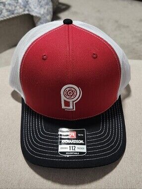 New‎ Richardson 112 Preferred Pump Logo Baseball Cap Black-Red Snapback